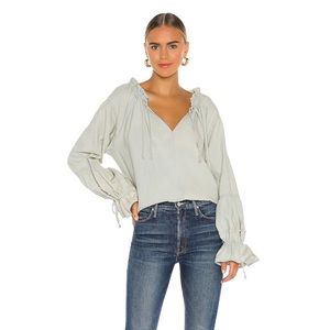 Free People Alpine denim top